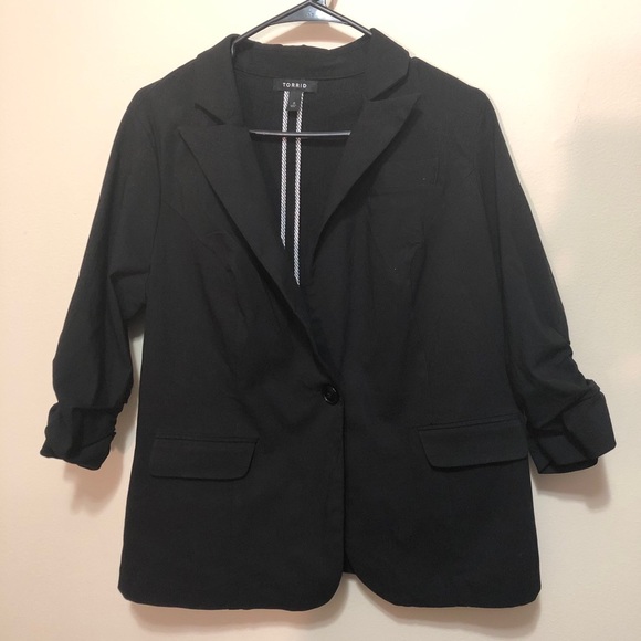 🧥Torrid Black Twill Blazer🧥 - Picture 3 of 6